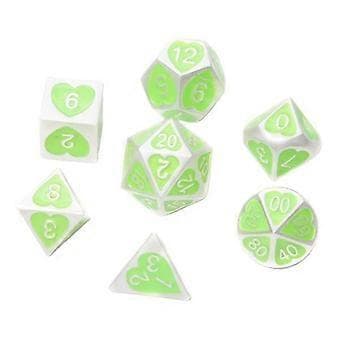10x 7/sæt Solid Metal Multi Side Numeral Sæt til brætspil