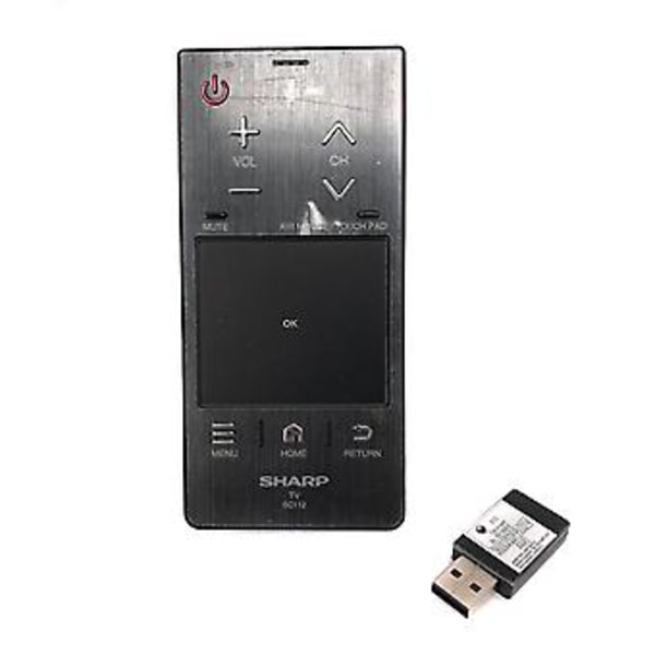 Sc112 Fjernkontroll med stemmestyring og berøringsplate for Sharp TV, USB-dongle ESD-1409603c
