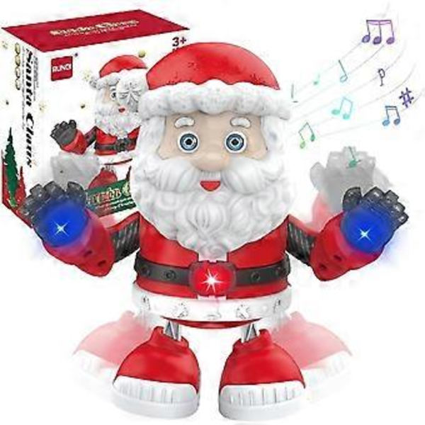 Elektrisk Tomte Leksak, Twerking Tomte, Skakande Tomte Dockor, Jul Elektrisk Dansande Musik Tomte med LED Ljus Docka Julgåva till Barn