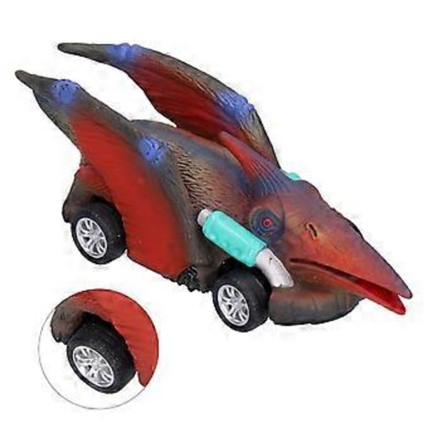 Firehjulstræk Dinosaur Model Træk Tilbage Bil Legetøj Børn Pædagogisk Køretøj Legetøj Dinosaur Model Bil