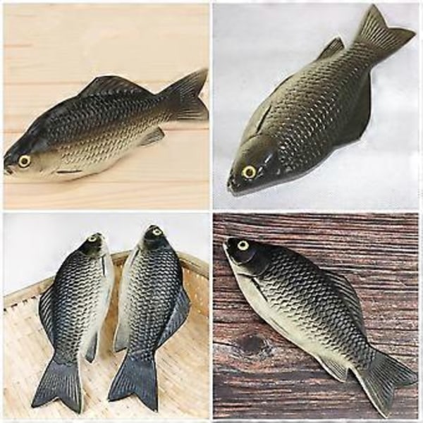 4 stk. Kunstige Fiskemodeller Falske Fisker Simulerte Fiskemodeller Realistiske Livaktige Fiskemodeller