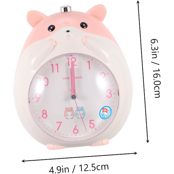 Liten hamster väckarklocka väckarklocka dekoration skrivbordsväckarklocka avstängd