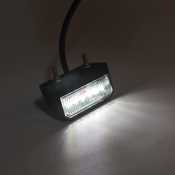 1 st LED-bakre registreringsskyltlampa 12 V 24 V universal för släpvagn, bil ca