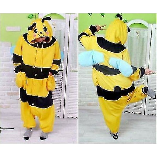 Halloween Unisex Fancy Dress Costume Hoodies Pajamas Sleep Wear Bee Bee XL for 180 to 190cm