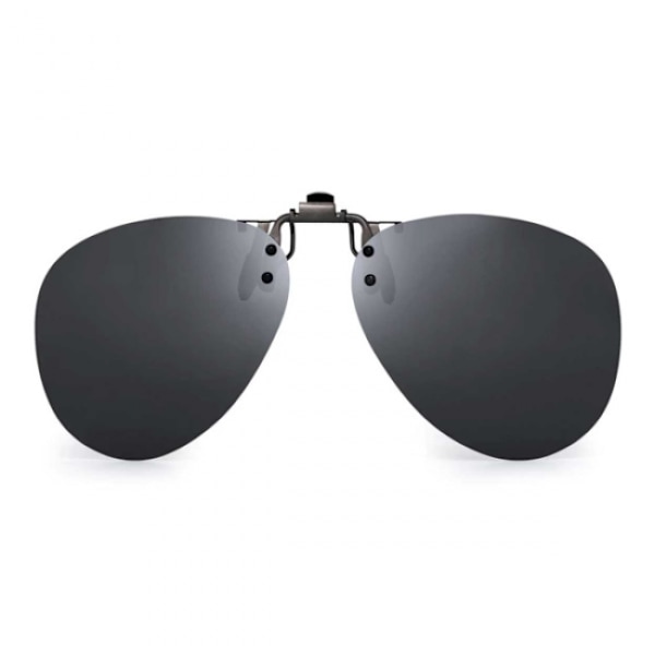 Svart Clip-on Aviator solglasögon pilotglasögon