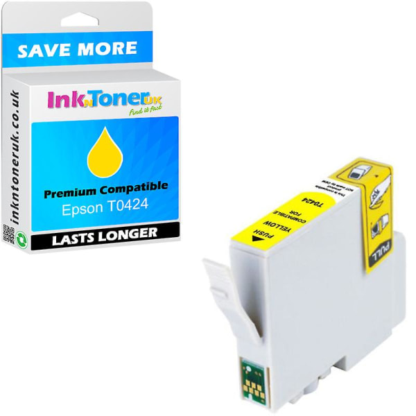 Compatible Epson T0424 Yellow Ink Cartridge (C13T04244010) for Epson Stylus CX5000 printer