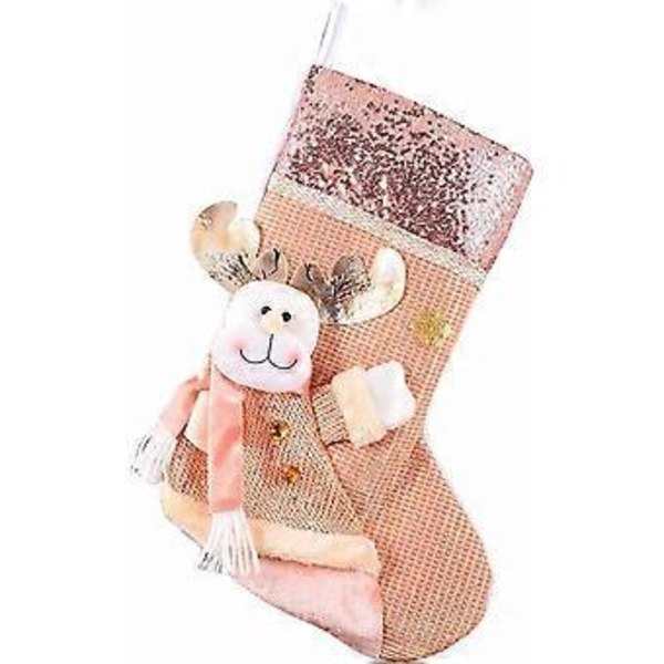 1 stk Julegaveposer Julepynt Vintage Stil Snømann Rein Henge Mantel Juletre