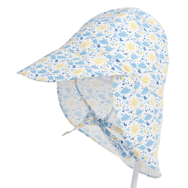 Baby Kid Solhatt UV50+ Beskyttelse Sommer Fiske Strandhatter Foldbar Strandlue med Justerbar Hakestropp Hurtigtørkende Utendørslue