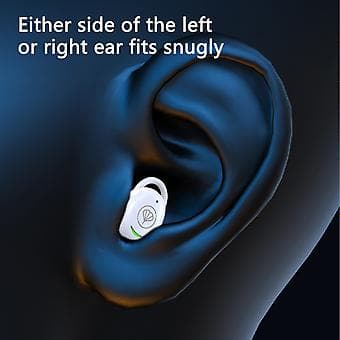 Søvnørepropper Trådløse Bluetooth Headset Bluetooth 5.3 Mini In-Ear Mikrofon Bærbar Øretelefoner Til Søvn WH