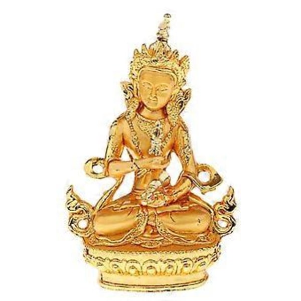 7,5 cm Hög Liten Meditations Lotus Buddha Staty Buddhistisk Figurin Välsignelse