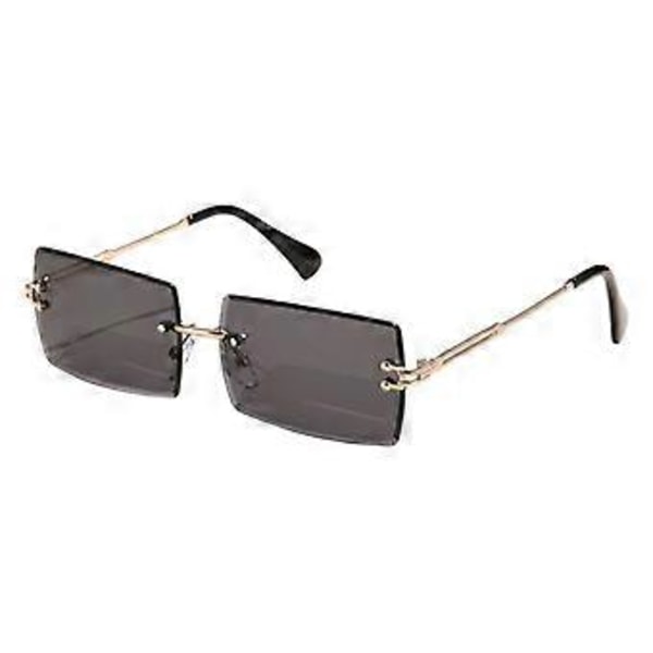 Retro til & Mænd, Stilfulde Briller (Guld Ben Sort Linse)
