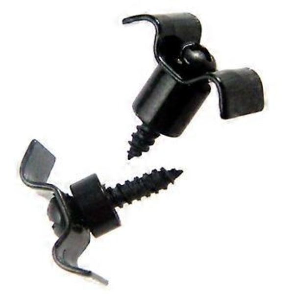 7-10-pack Gitarr Roller Stränghållare Set för Elgitarr Svart (10 st)