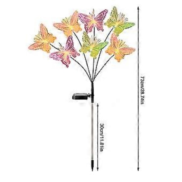 Utendørs Solcellelampe Hagelampe Dekorativ Lampe Festivallampe Lampe Jordspydlampe Villalampe