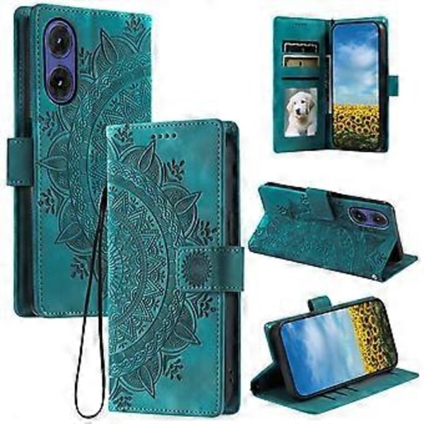 Style 018 Til Motorola Moto G85 5G Etui Præget Totem Hudfølelse Tegnebog Læder Telefon Cover (Style B)
