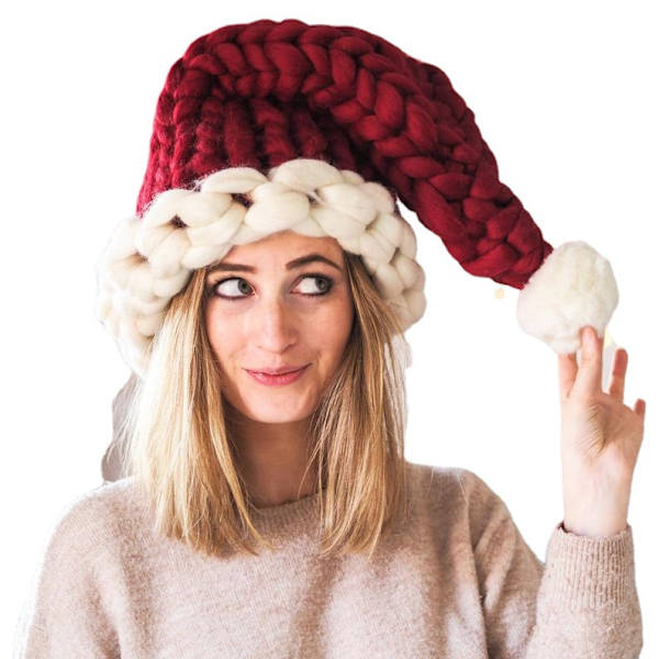 M størrelse julehat Dame vinter strikket hat Mode hat
