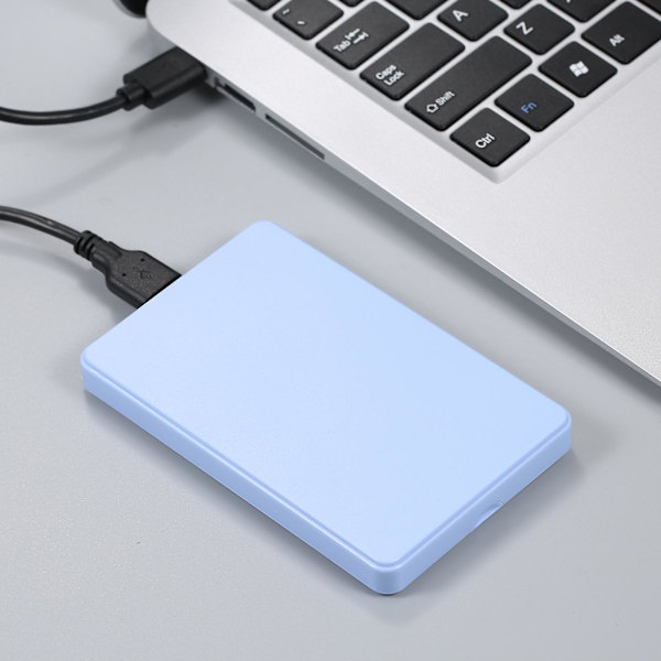 2,5 tommers harddiskveske Usb3.0 ekstern Hdd/ssd-kabinett Sata harddiskveske（blå）
