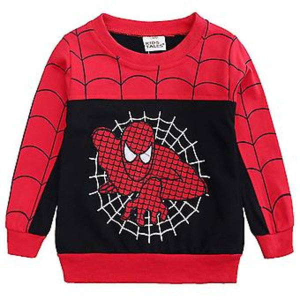 Barn Pojkar Spiderman Träningsdräkt Set Sport Sweatshirt + Väst + Byxor Outfit Dräkt Casual Spider-man Kostym-r (2-3 År Svart)