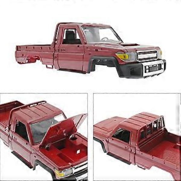 Fjärrstyrd Bilkaross RC Lastbil Kaross Lätt att Installera Uppgradera DIY RC Bilkaross för MN82 1:12 RC Lastbilsersättningsdel (Röd)