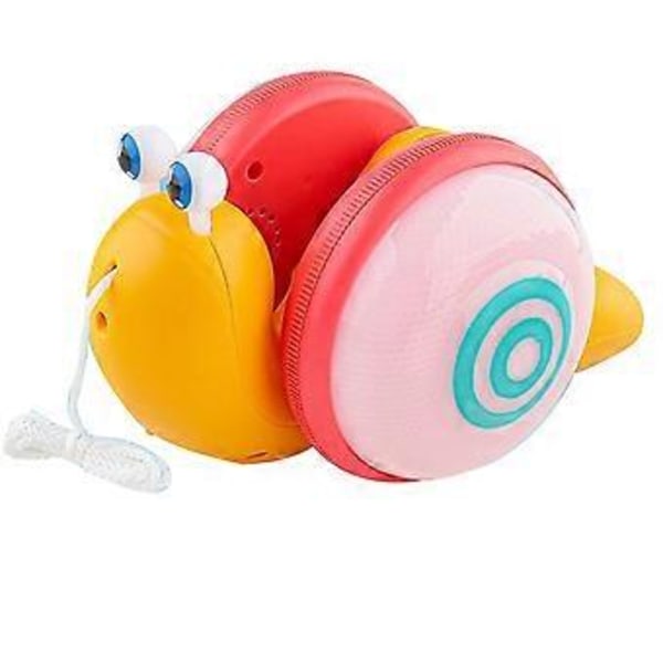 Snigel Dragsleksak Snigel Toddler Hållbar ABS Dragsleksak Dragande Sniglar Baby Musikleksak för Bebisar i Åldern 1 Till 3 År ( )