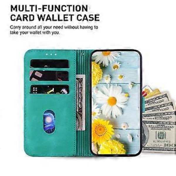 För Xiaomi Redmi Note 12 4G Plånboksfodral Ställ PU Läder Präglat Liljeblomma Telefonskal (Stil C)