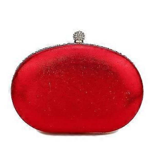 Rhinestone Dame Aften Clutch Perleveske Bryllup Ball Håndvesker Flerfarget Alternativ (BLÅ)