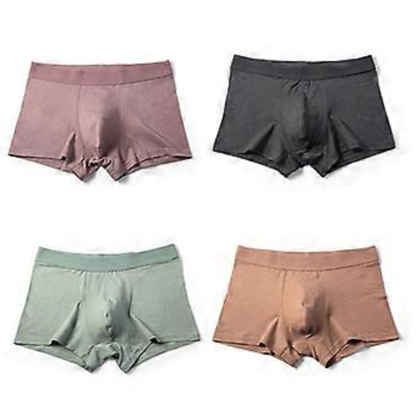 Boxerkalsonger för män, shorts, sportunderkläder, 4-pack, storlek L-3XL (XL)