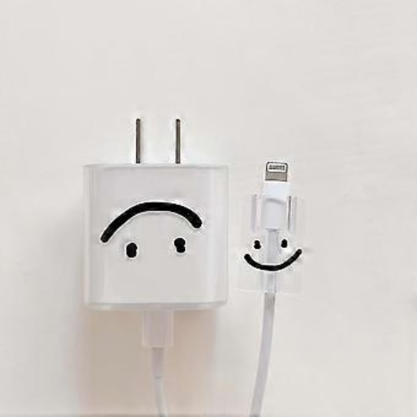 Pinkt kærlighedshjerte silikone blød støvtæt bid ledning line usb kabel oplader hoved vikler etui beskytter til apple iphone 18/20W (Style 15)