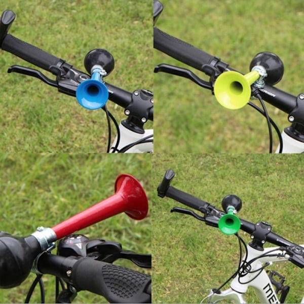 2 st Cykel Manuell Lufthorn Bärbar Lufthorn Klocka Kläm Bugle Säkerhet