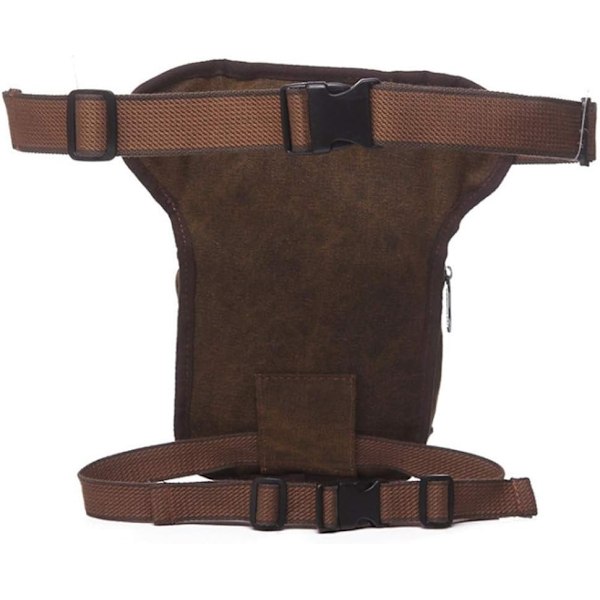 Canvas Drop Leg Bag Midjeväsk Thigh Bag för Män Kvinnor Taktisk M