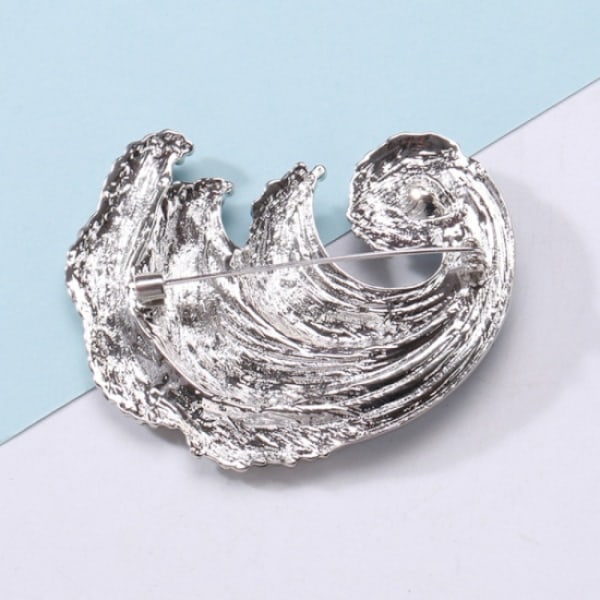Ocean Wave Brosche Dame Brosche Pins BLÅ