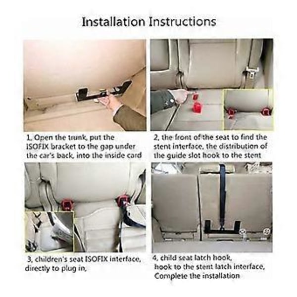 Universal Isofix Adapter Kit Universal Isofix Fäste För Ford Focus Universal Isofix Adapter Bilbarnstolsfäste