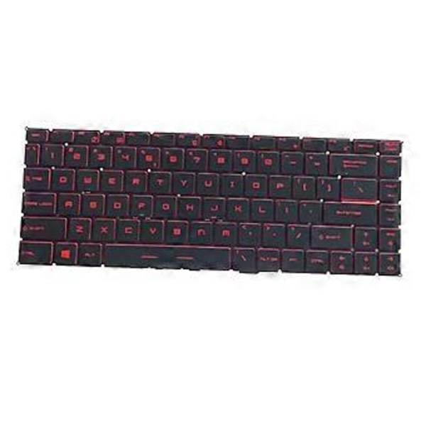 Laptop Tangentbord US Layout Bakgrundsbelyst Knappsats för MSI GF63 Thin 9SC Ersätter
