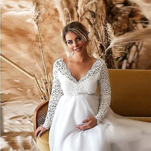 Hvite Graviditetskjoler Til Babyshower M