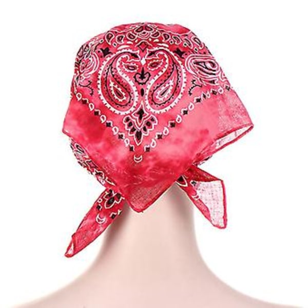 Unisex Bomulls Solhatt Hedging Cap Huvudbonad Tryckt Bandana Med Brätte Huvadduk Västerländsk Baseballkeps Utomhushatt (A1)