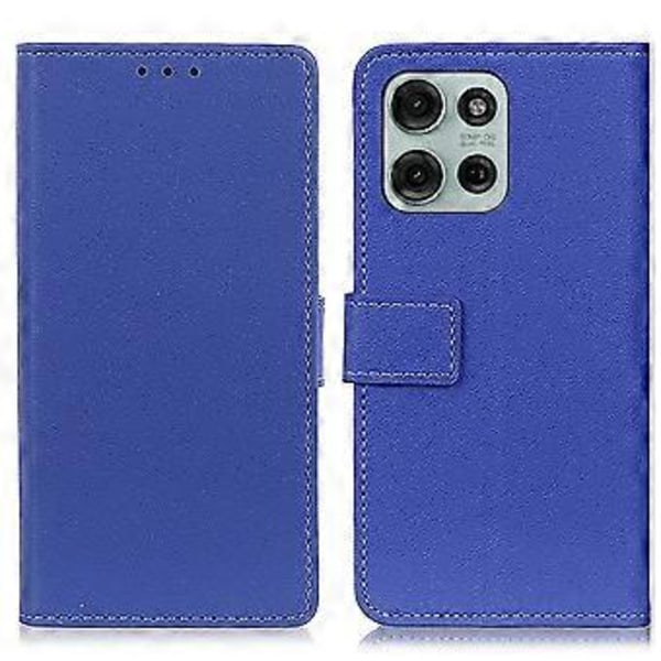Til Motorola Moto G75 5G Etui PU Læder Standpung Telefon Cover (Style A)