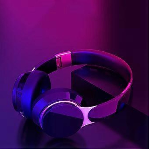 Bluetooth Over-Ear Hodetelefoner, 65 timers spilletid med 3 EQ-moduser, Memory Foam for telefonsamtaler, PC og TV