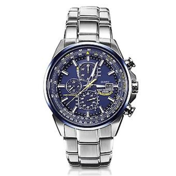 Mænds Kvarts Ure Vandafvisende Lysende Timing Elegant Casual Armbåndsure Nye (Blå)