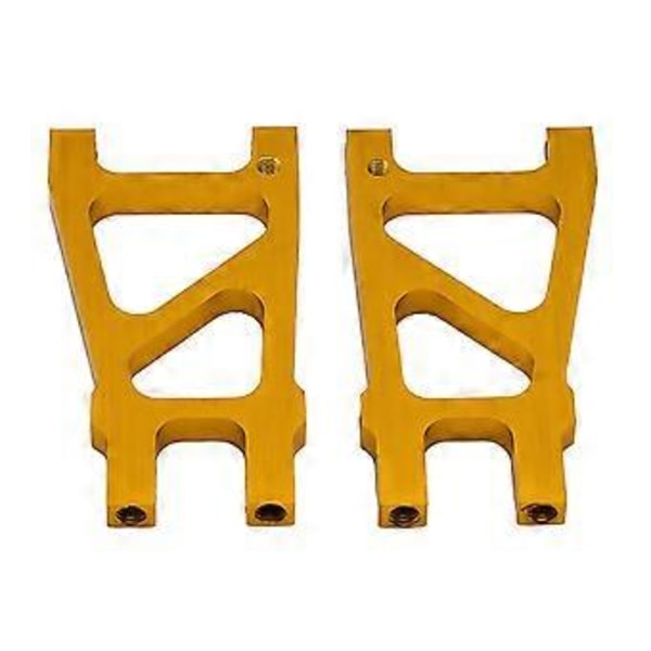 Pakke med 2 RC Metall Aluminium 188021 Bakre Nedre Arm Oppgraderingsdeler Sett for HSP 94188 1:10 RC Bil Erstatning (Gull)