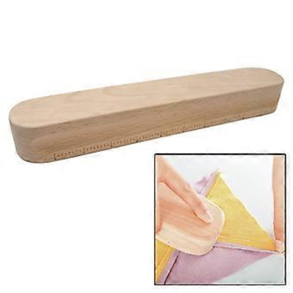 Wood Tailors Clapper Tilkkutöiden Saumojen Tasoitustyökalu Ompeluun ja Vaatteiden Tehtailuun (30x5.5x3.8cm)
