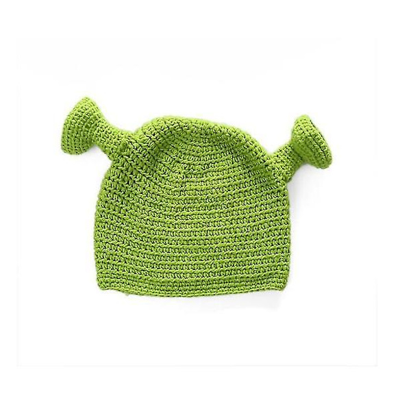 Morsom ullhatt i samme stil som Shrek