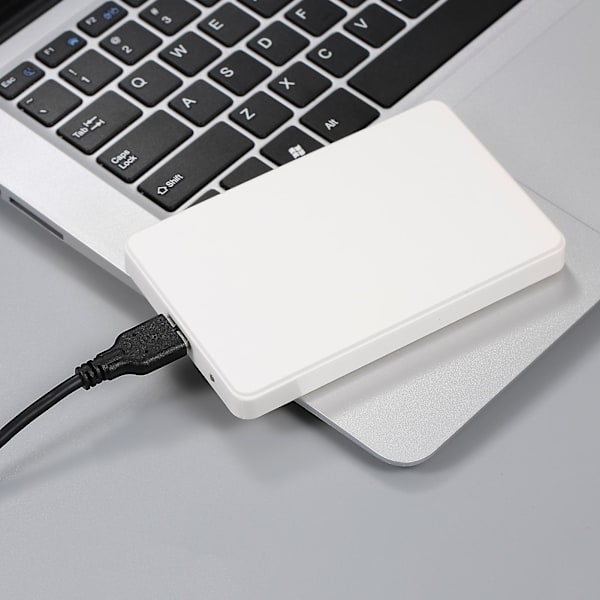 2,5 tommer harddisk etui Usb3.0 ekstern Hdd/ssd kabinet Sata harddisk etui（hvid）