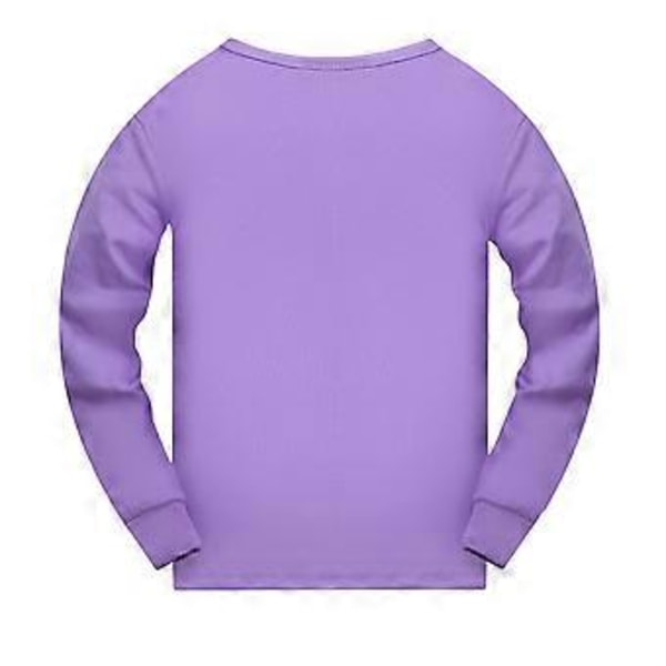 Barnens Taylor Swift Långärmade Pyjamas Set Långärmad T-shirt Byxor Set Nattkläder (11-12 År Lila)