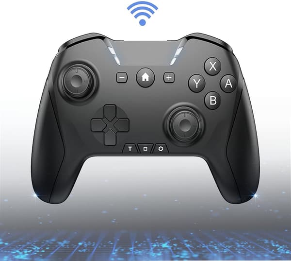Bluetooth-kontroller for Switch/Mac/PC/Steam/mobiltelefon/iOS/Android//TV/iPad/nettbrett/Apple Arcade MFi-spill, Switch Pro