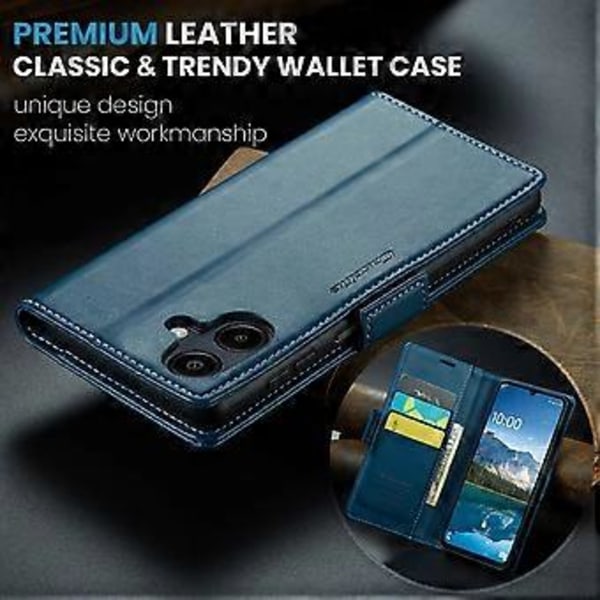 Til Samsung Galaxy A06 Case CASEME 023 Series RFID-Blokerende Blankt Stativ Telefon Cover (Style A)