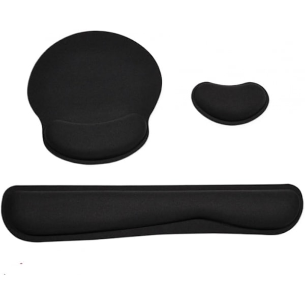 Tangentbords handledsstödssats, ergonomisk musmatta med halkfri handled