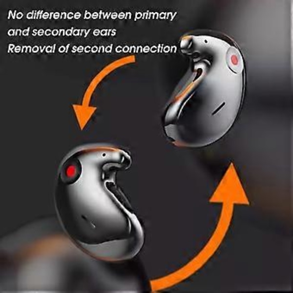 Trådlösa Bluetooth Sport In-Ear Silikon Mini Bluetooth Hörlurar för Sömn (gul)