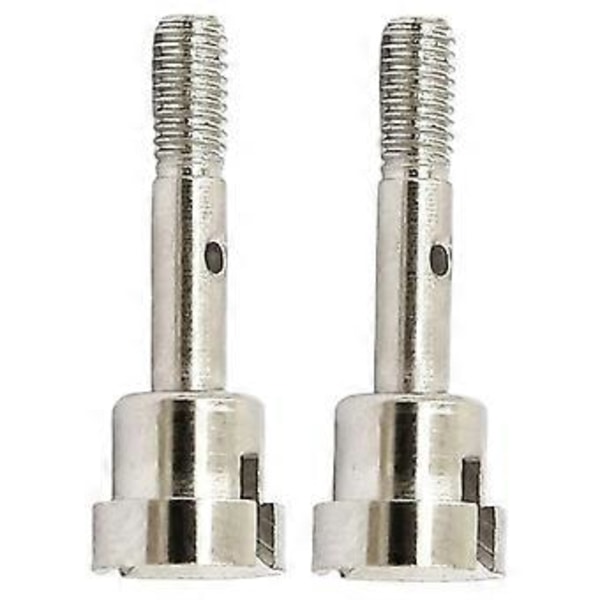 2 kpl RC-auton metalliset pyöränakselit päivitys HSP 94186 94286 mustalle (hopea)