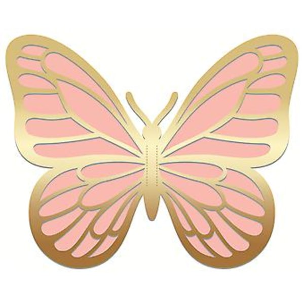 12 Pcs Shining Butterfly Wall Stickers Double-sided Decorative Wall Stickers For Parties Wedding Anniversaries( D)