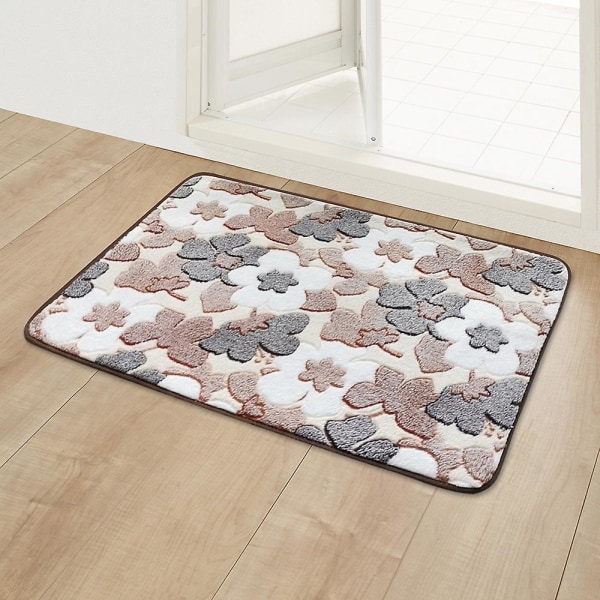 Bedroom Floor Mat Home Entrance Doormat Coral Fleece Kitchen Bathroom Door Decoration Carpet Bath Shower Room Anti-slip Foot Rug SHRDP-BST 50cmx80cm