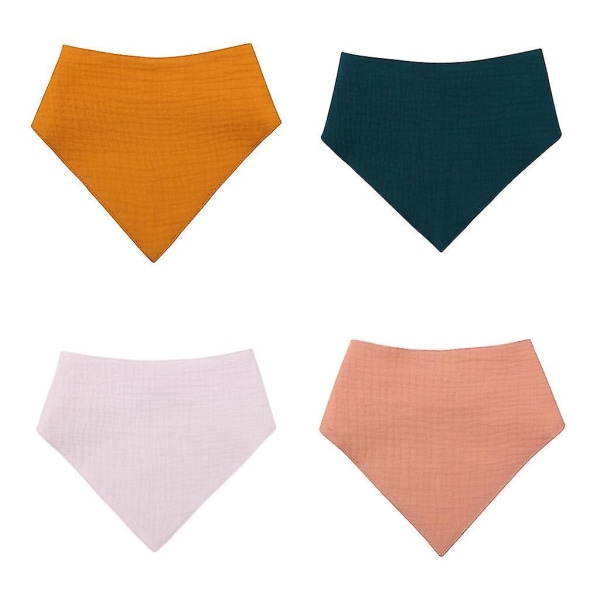 Solid Color Baby Bibs Newborn Stuff Baby Feeding Bibs Cotton Baby Accessories S002